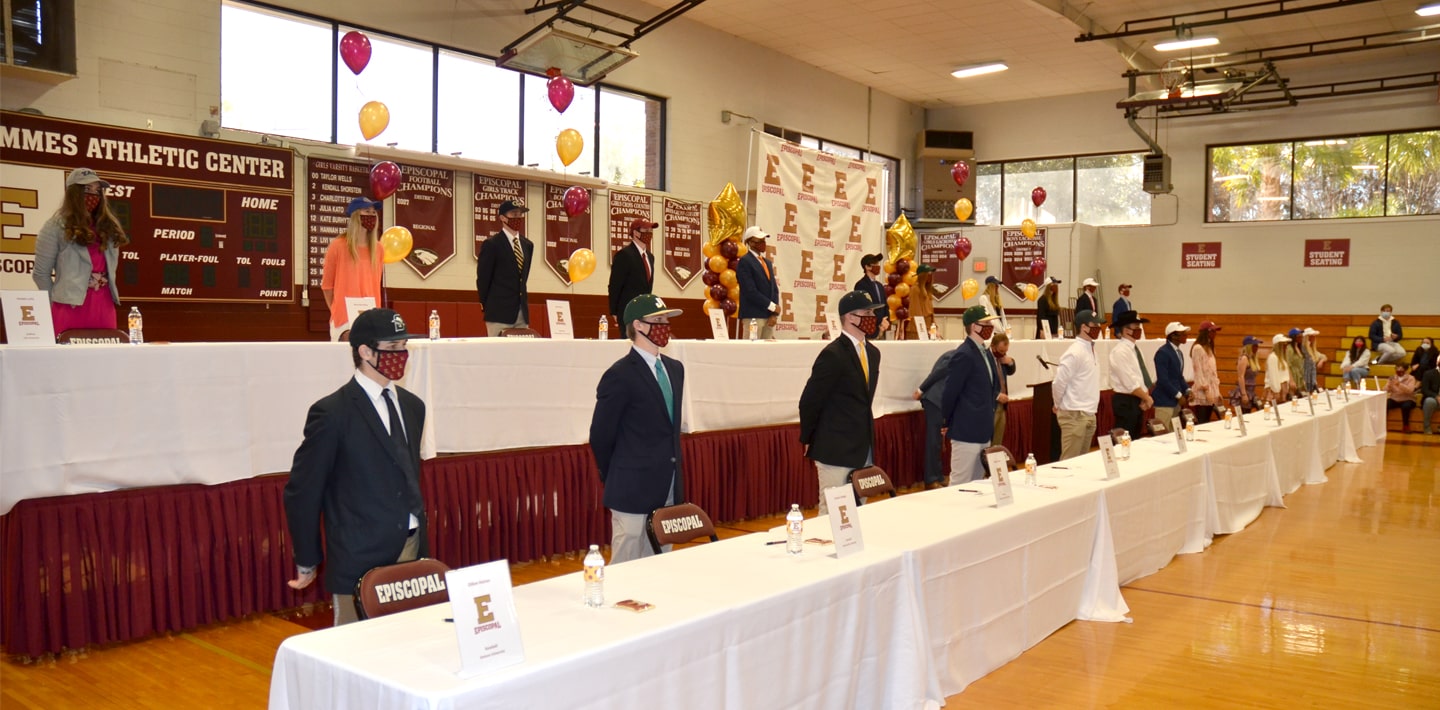 ESJ Signing Day Athletes - Group Shot - web story image