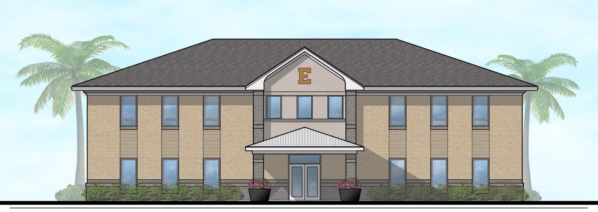 2024-04-29 - Jacksonville Beach Episcopal - Front Elevation 3-1 clean B